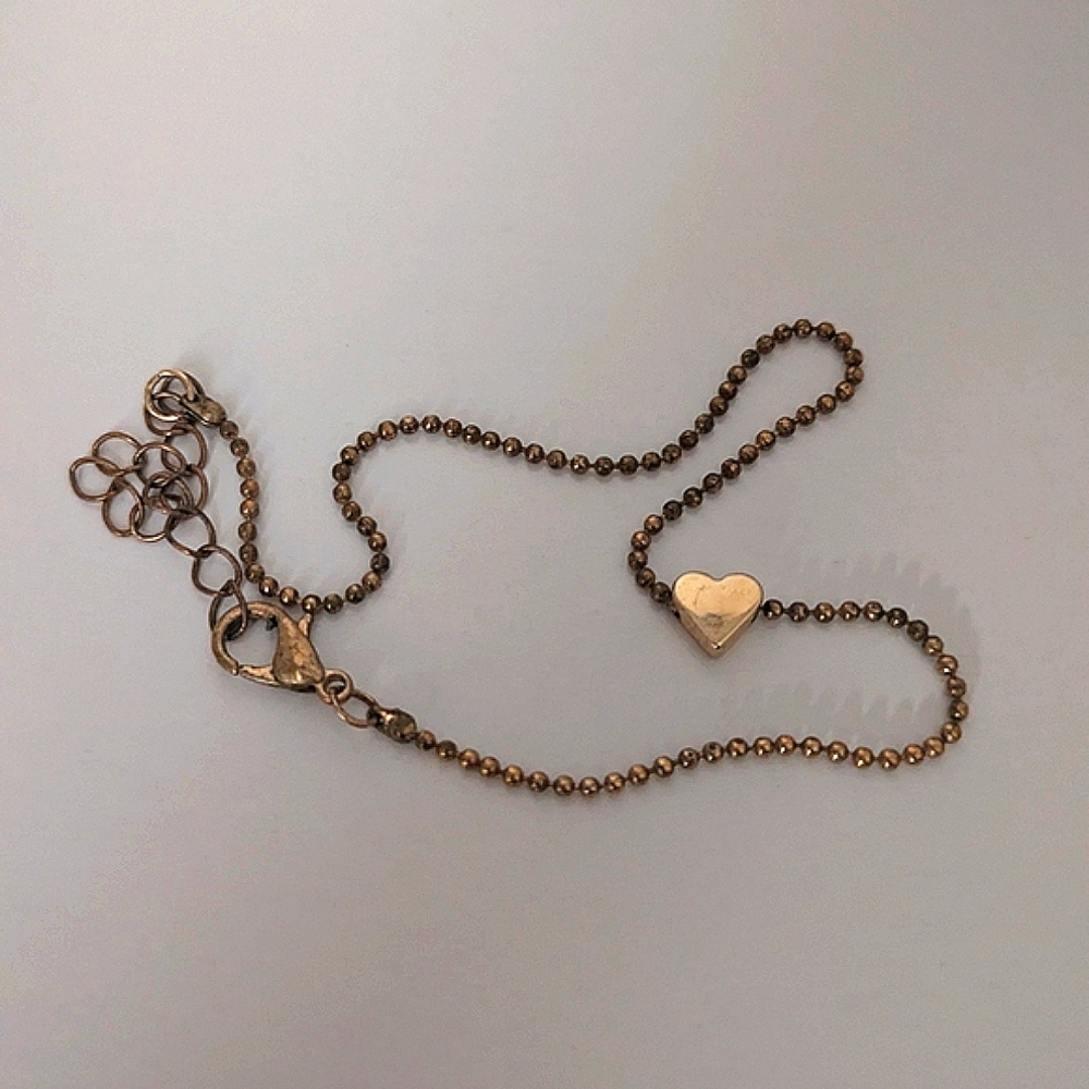 Gold Heart Anklet